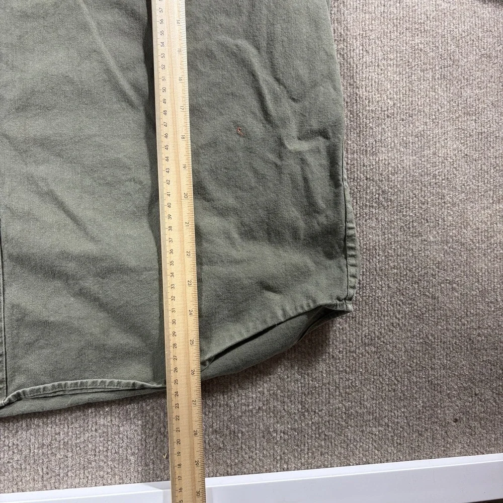 Levi's XL Olive Green Button Up Shirt 100% Cotton Long Sleeve Workwear Casual